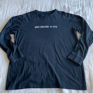 Kith x Aime Leon Dore LS Tee in Blue -XXL